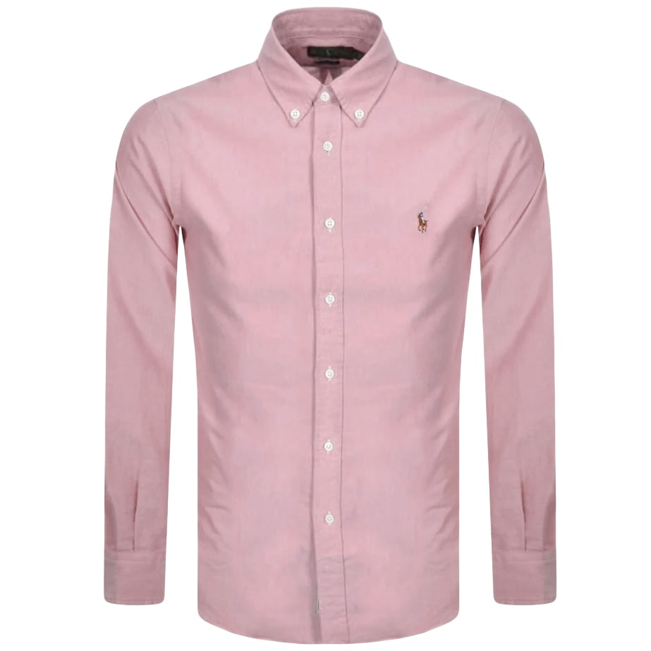 Alternative Image for ProductRalph Lauren Slim Fit Oxford Shirt Pink1